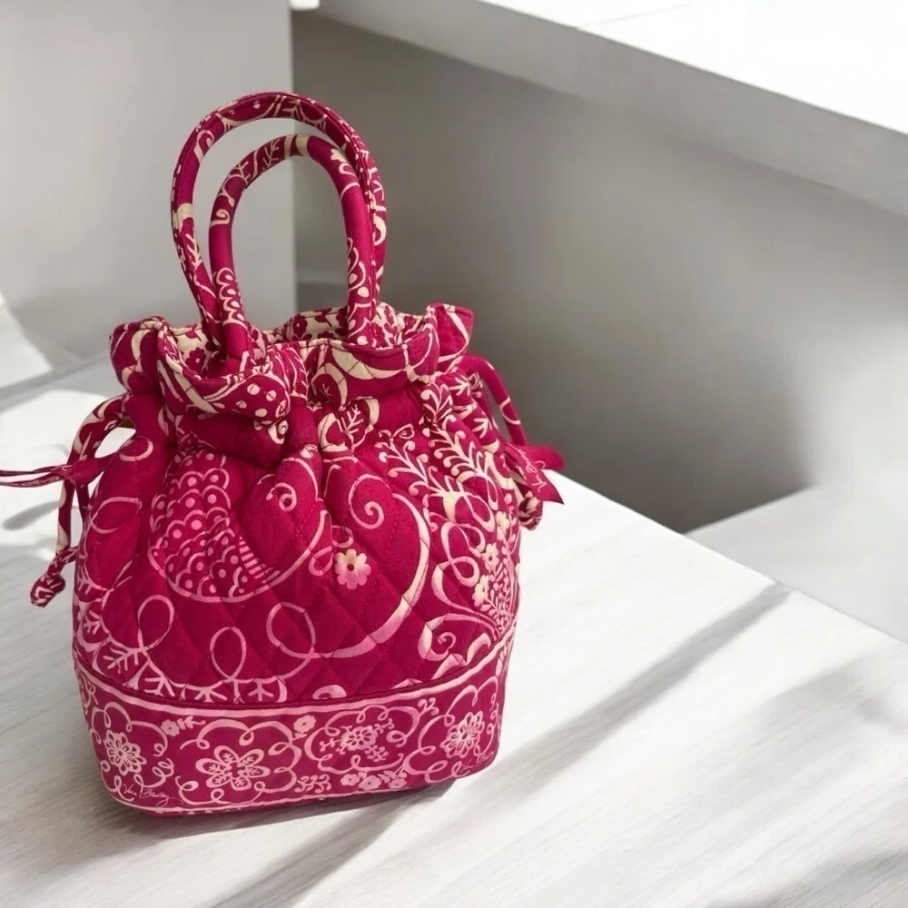 VERA BRADLEY Emma Small Purse - Twirly Birds Pink - Great Bird Placement